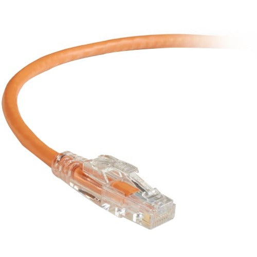 Black Box GigaTrue 3 CAT6 550-MHz Lockable Patch Cable (UTP), Orange, 2-ft. (0.6-m)