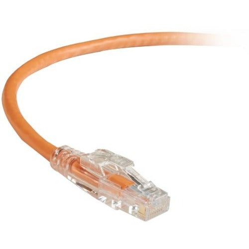 Black Box GigaTrue 3 CAT6 550-MHz Lockable Patch Cable (UTP), Orange, 100-ft. (30.4-m)