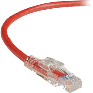 Black Box GigaTrue 3 CAT6 550-MHz Lockable Patch Cable (UTP), Red, 20-ft. (6.0-m)