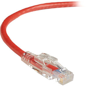 Black Box GigaTrue 3 CAT6 550-MHz Lockable Patch Cable (UTP), Red, 30-ft. (9.1-m)