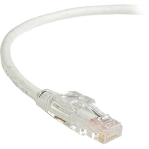Black Box GigaTrue 3 CAT6 550-MHz Lockable Patch Cable (UTP), White, 30-ft. (9.1-m)
