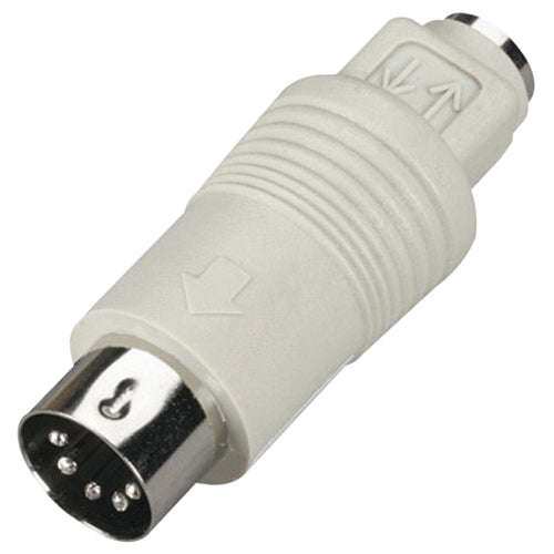 Black Box Mini DIN Adapter, 6-Pin Mini DIN Female to 5-Pin DIN Male