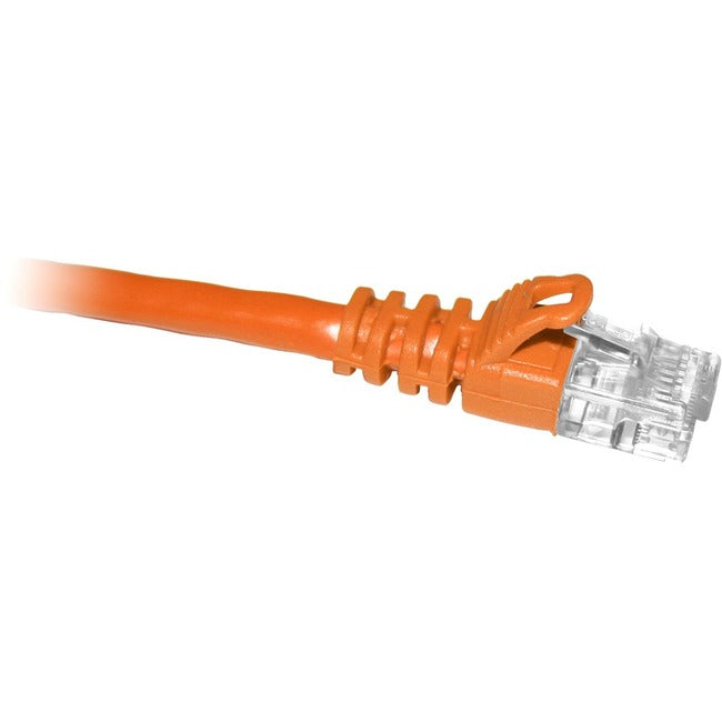 ENET Cat6 Orange 10 Foot Patch Cable with Snagless Molded Boot (UTP) High-Quality Network Patch Cable RJ45 to RJ45 - 10Ft
