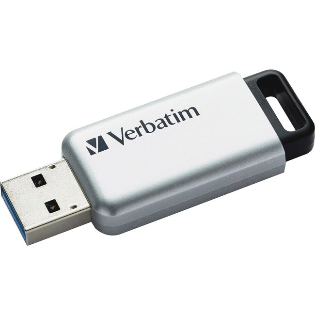 Verbatim 16GB Store 'n' Go Secure Pro USB 3.0 Flash Drive with AES 256 Hardware Encryption - Silver