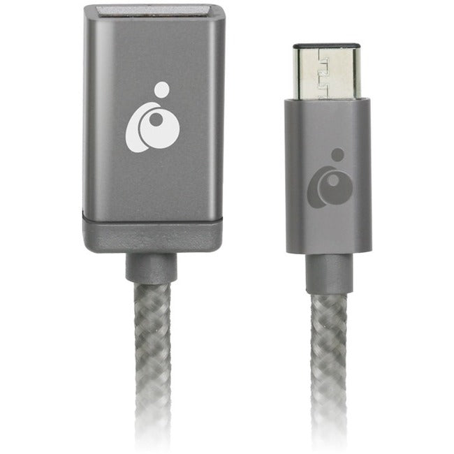 IOGEAR Charge & Sync USB-C to USB Type-A Adapter - Space Gray
