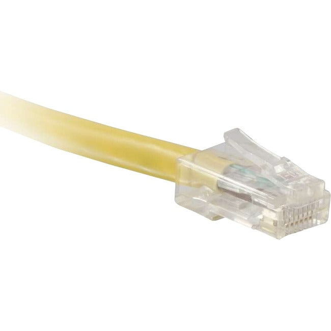 ENET Cat6 Yellow 35 Foot Non-Booted (No Boot) (UTP) High-Quality Network Patch Cable RJ45 to RJ45 - 35Ft