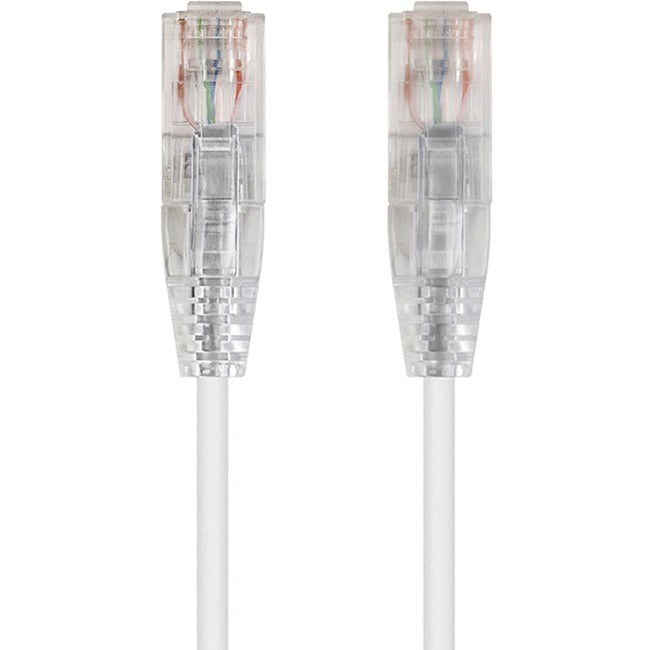 Monoprice SlimRun Cat6 28AWG UTP Ethernet Network Cable, 7ft White