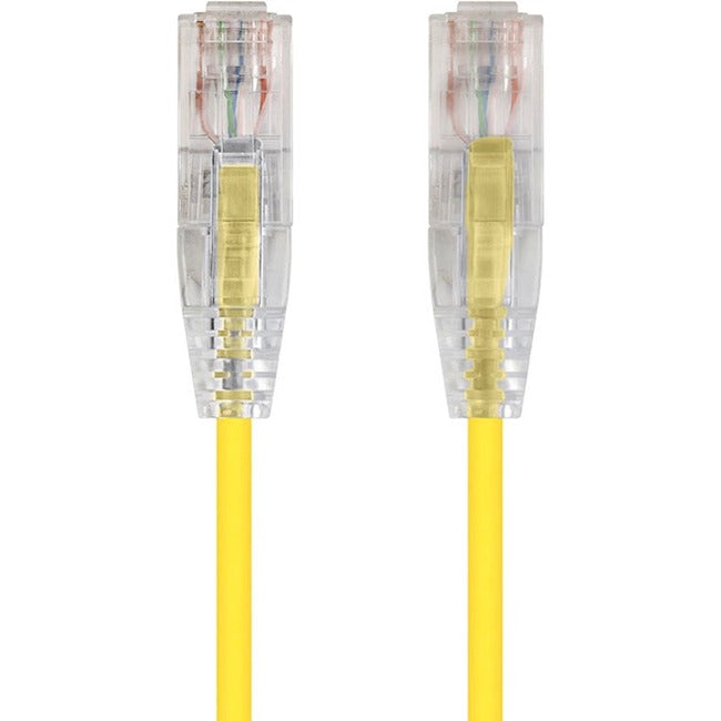 Monoprice SlimRun Cat6 28AWG UTP Ethernet Network Cable, 20ft Yellow