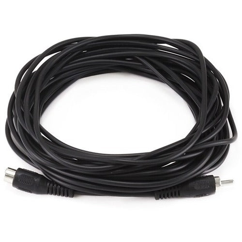 Monoprice 25ft RCA Plug/Jack M/F Cable - Black