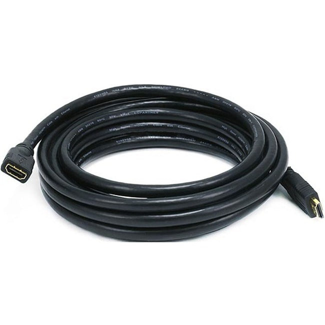 Monoprice Commercial Series Standard HDMI Extension Cable with Ethernet, 15ft Black