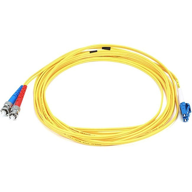 Monoprice Fiber Optic Cable, LC/ST, Single Mode, Duplex - 5 meter (9/125 Type) - Yellow