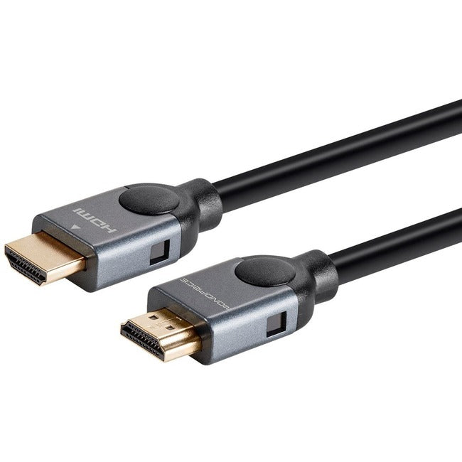 Monoprice Select Metallic Series High Speed HDMI Cable with Ethernet, 10ft Gray