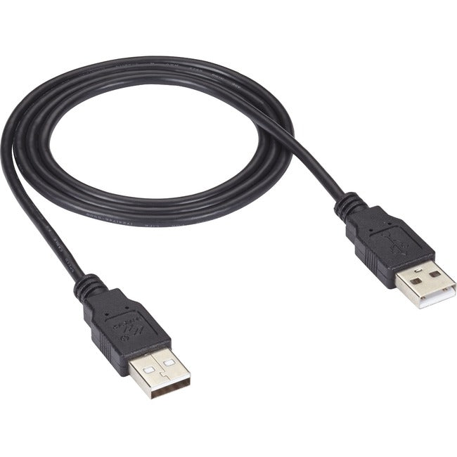 Black Box USB 2.0 Cable - Type A Male to Type A Male, Black, 6-ft.