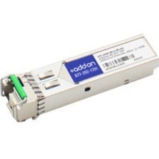 AddOn MSA and TAA Compliant 10GBase-BX SFP+ Transceiver (SMF, 1490nmTx/1550nmRx, 80km, LC, DOM)