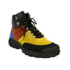 Leather And Suede Tor Boots - Yellow/Orange