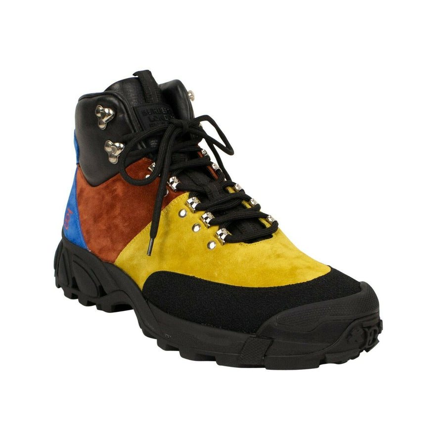 Leather And Suede Tor Boots - Yellow/Orange