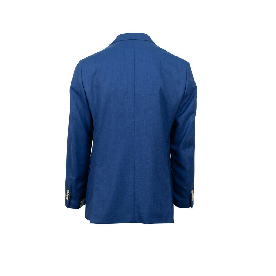 Drop 7 Double Breasted Wool Sport Coat - Blue