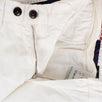 White Cotton Blend Pants