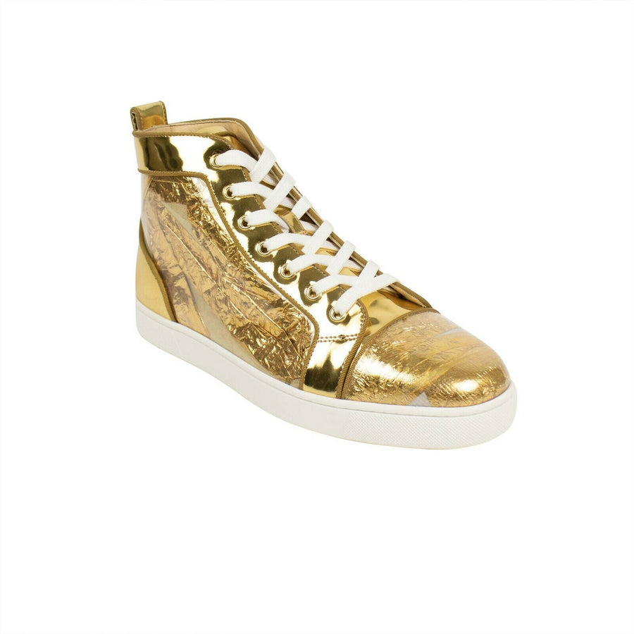 Men's Louis Orlato Gold Ruben Hi-Top Sneakers - Gold