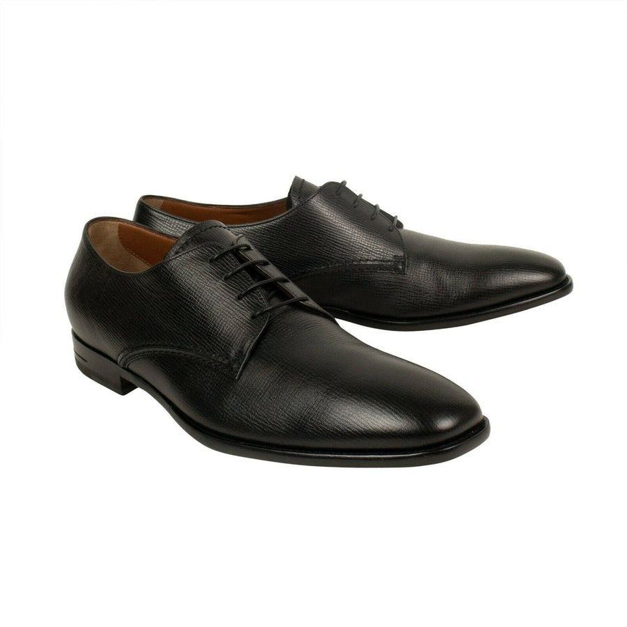 Leather 'Renato Derby' Shoes - Black