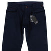Navy Blue Cotton Blend Pants
