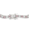 Lace Pink Cubic Zirconia Tennis Bracelet