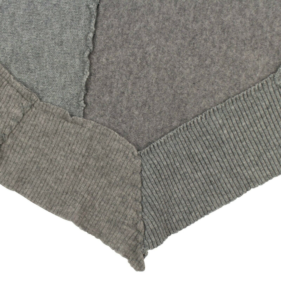 Patchmere Cropped Hoodie Poncho (O/S) - Gray