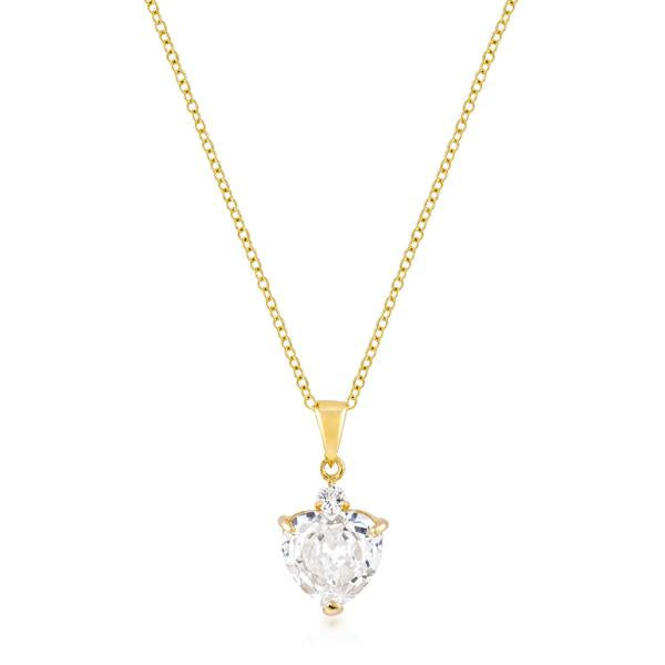 Goldtone Big Heart Pendant