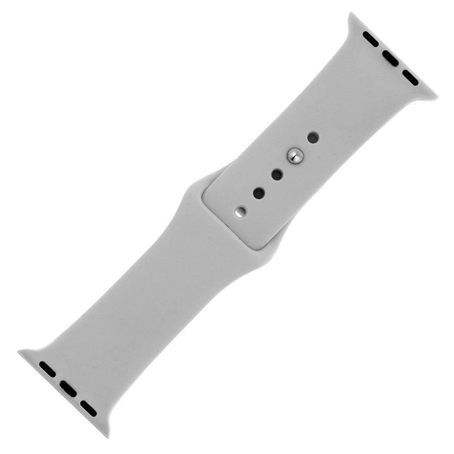 Light Grey Silicone Sports Watch Band 42mm