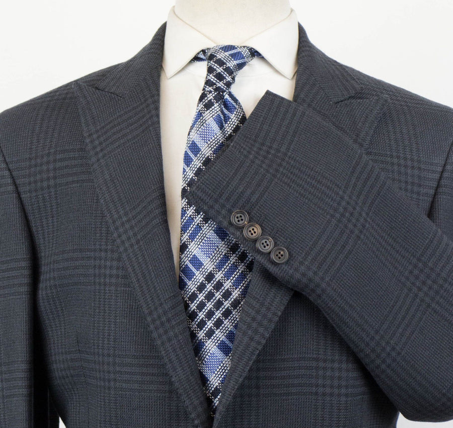 Wool Blend 3/2 Button Sport Coat - Gray