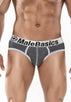 Malebasics Contrast Brief -Asphalt-
