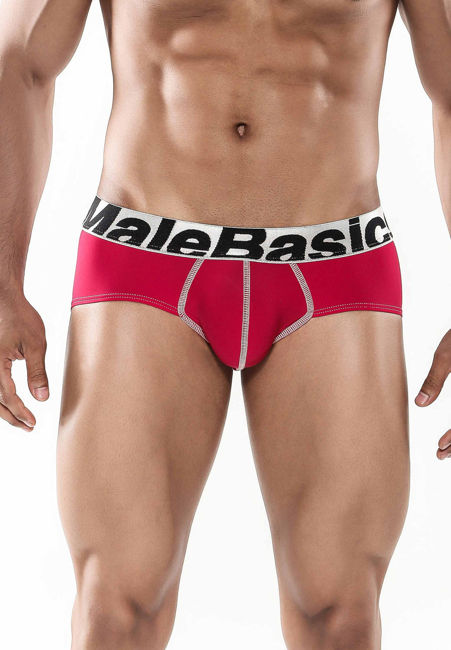 Malebasics Brief Microfiber Red-Small