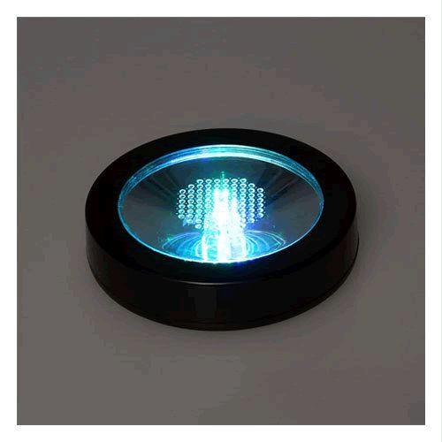 Blue LED Switch Activated  Bottle Base Light Display Drink Coaster