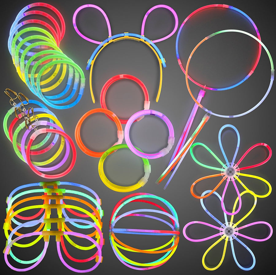 Glow Party Pack Assorted Designs and Colors Large