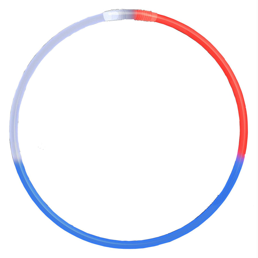 Glow Necklace Tri Color Red White and Blue Tube of Fifty