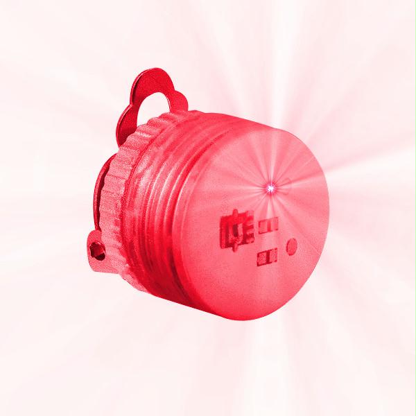 Red Red Clip On Earring Clasp Flashing Body Light Lapel Pins