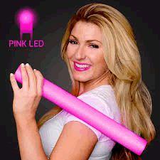 Pink LED Foam Cheer Sticks