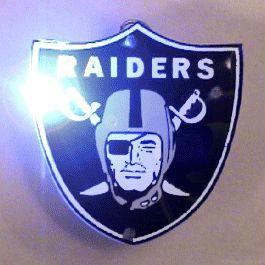 Oakland Raiders Officially Licensed Flashing Lapel Pin