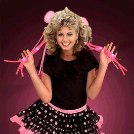 Noodle Ribbon Hair Clip Pink