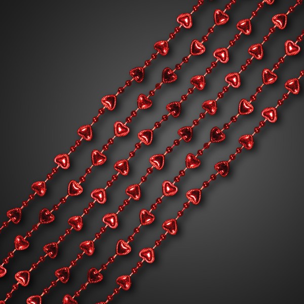 Sweet Heart Necklaces Red Pack of 12