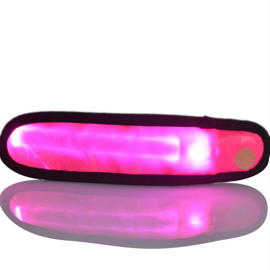 Jogging Bicycling LED Armband Pink