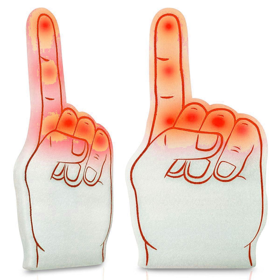 Number One Foam Light Up Finger Red