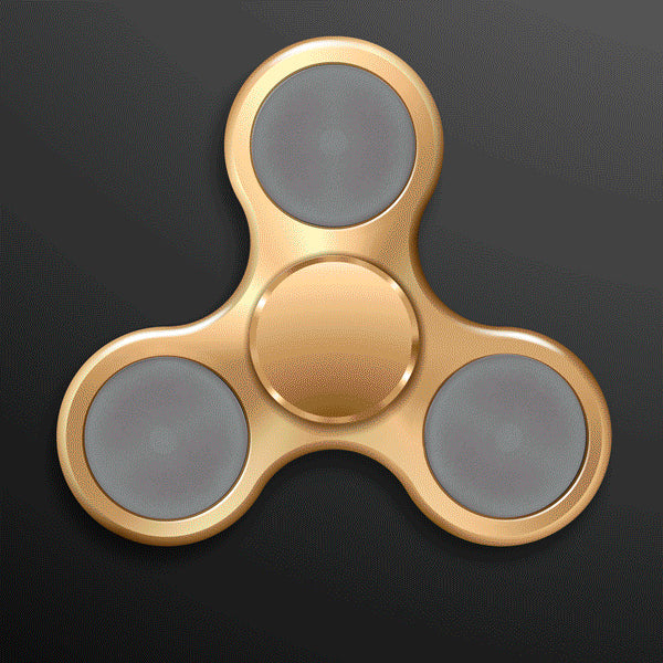 Gold Metallic LED EDC Fidget Spinner