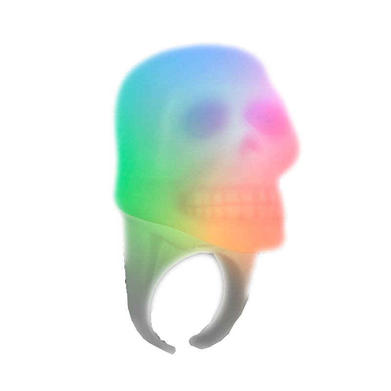 Multicolor Glow LED Skull Light Up Ring