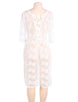 White Sheer Beach Cover Bohemian Dress