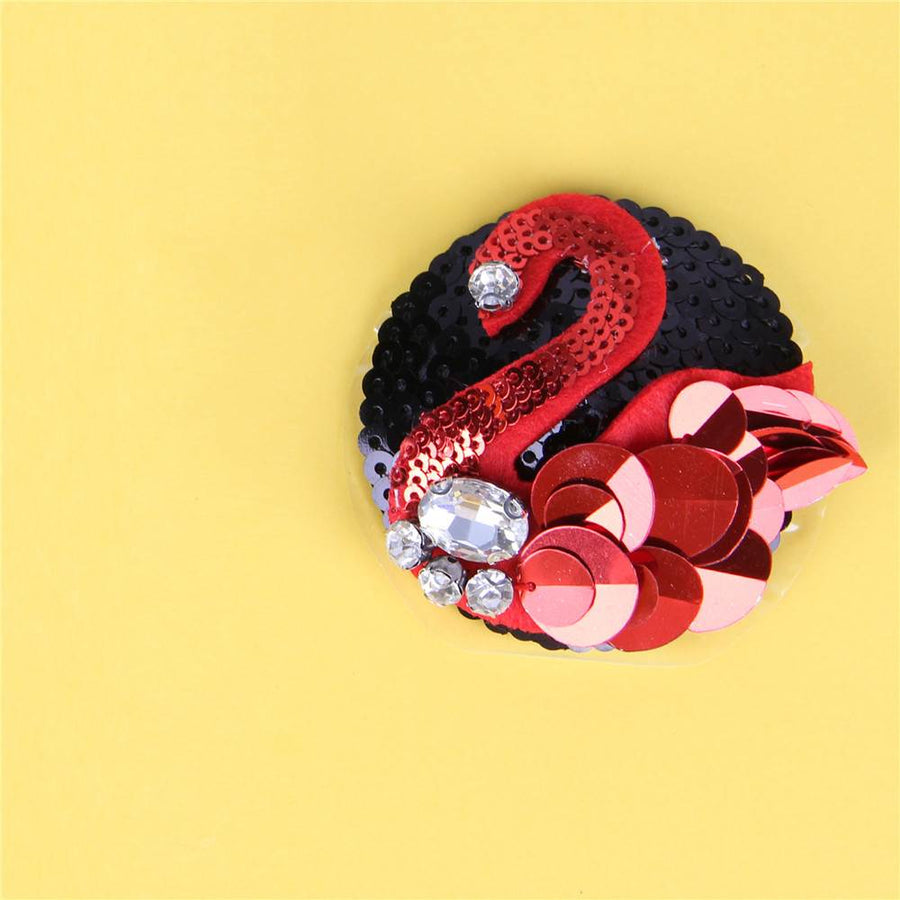High Grade Decorative Beaded Rhinestone Sequins Swan Lover Nipple Covers