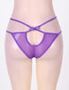 Stunning Purple Double Straps Panty With Bowknot