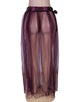 Purple Plus Size Dignity Transparent Skirt