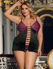 Plus size deluxe satin sexy babydoll