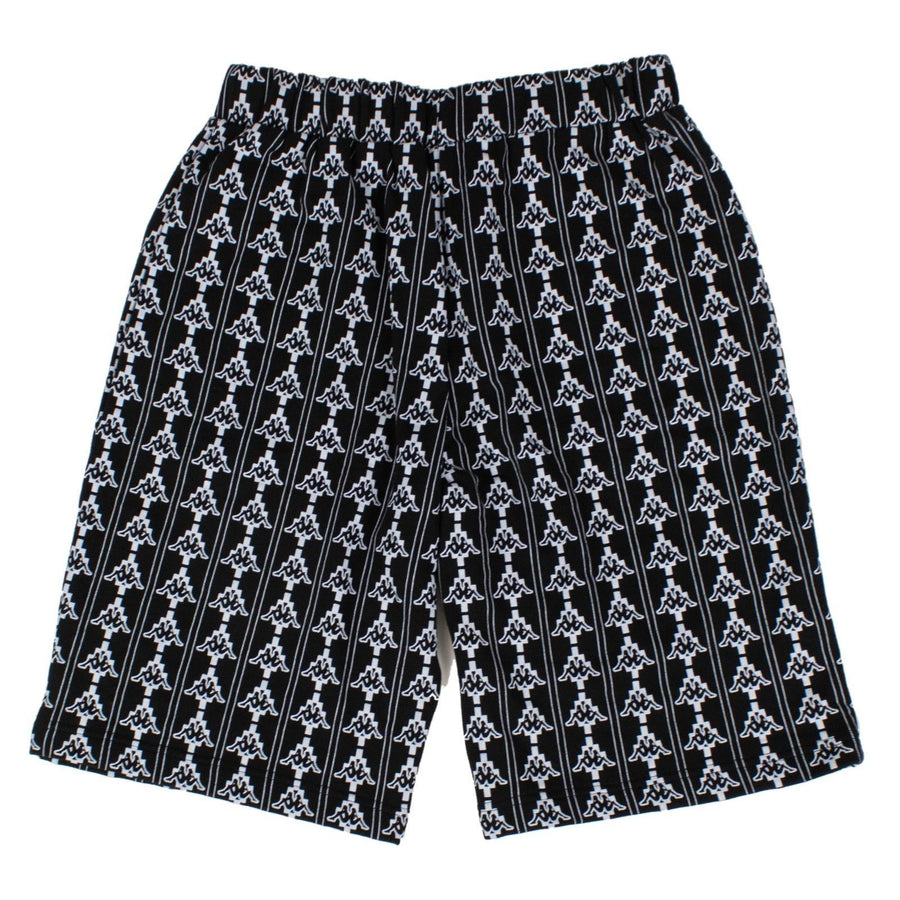 Kappa All Over Logo Shorts - Black / White